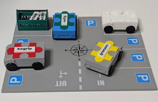 Kleurstijlen Kleurstijlen in schijfvorm met een witte deksel van puzzlebox